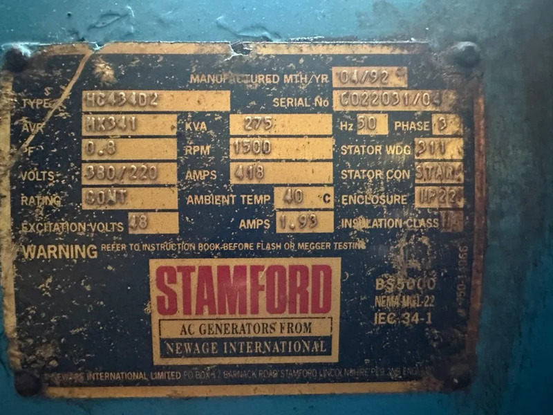 Elektroģenerators MAN Stamford 275 kVA Silent Gas generatorset in container: foto 9