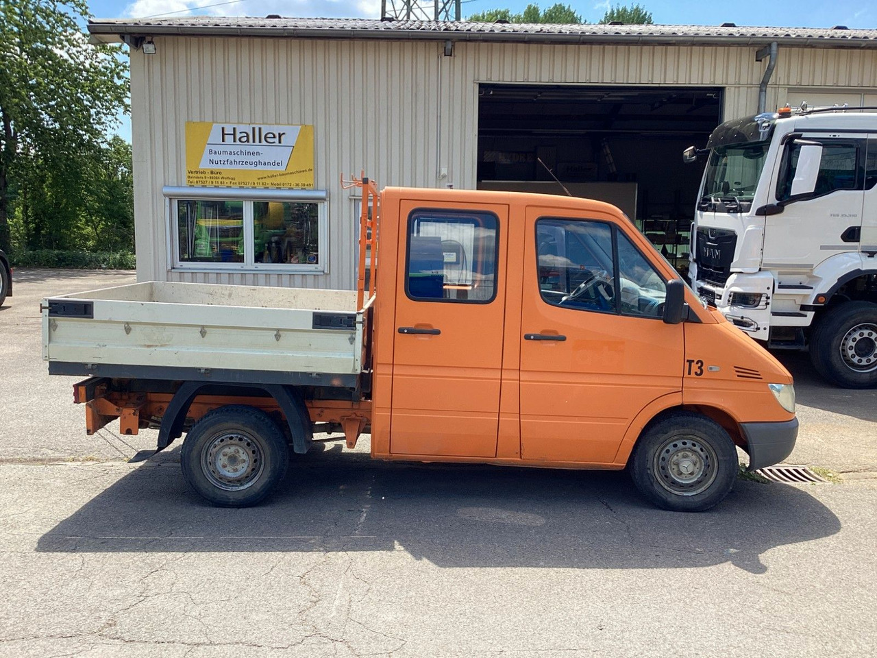 Mercedes-Benz Sprinter Pritsche Doka 211 CDI - Automašīna ar kravas platformu, Kravas-pasažieru furgons: foto 3 Mercedes-Benz Sprinter Pritsche Doka 211 CDI - Automašīna ar kravas platformu, Kravas-pasažieru furgons: foto 3
