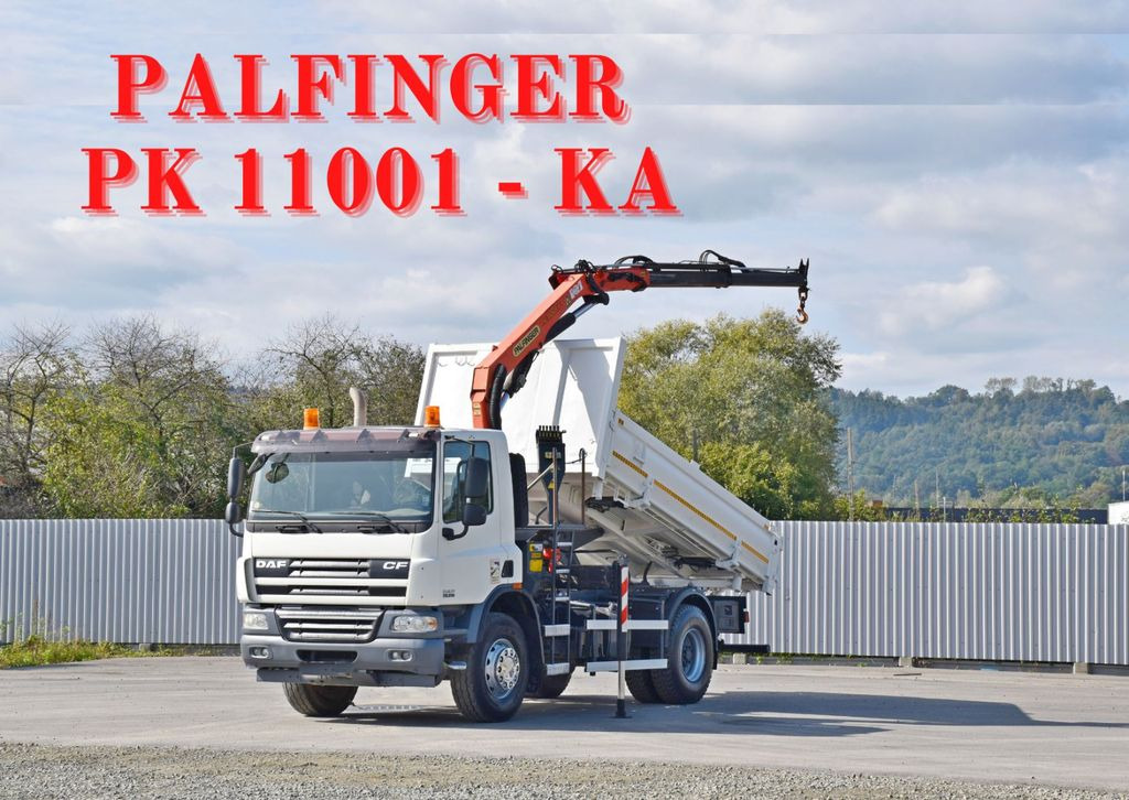 DAF CF 75.310 Kipper 4,30 m* KRAN * TOPZUSTAND - Kravas auto ar manipulatoru, Kravas automašīna pašizgāzējs: foto 1 DAF CF 75.310 Kipper 4,30 m* KRAN * TOPZUSTAND - Kravas auto ar manipulatoru, Kravas automašīna pašizgāzējs: foto 1