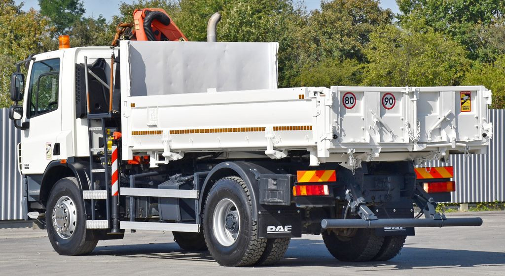 Kravas auto ar manipulatoru, Kravas automašīna pašizgāzējs DAF CF 75.310 Kipper 4,30 m* KRAN * TOPZUSTAND: foto 8