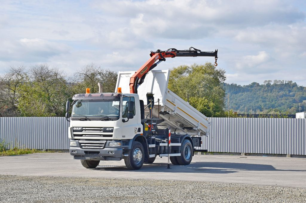 DAF CF 75.310 Kipper 4,30 m + KRAN * TOPZUSTAND - Kravas automašīna pašizgāzējs, Kravas auto ar manipulatoru: foto 2 DAF CF 75.310 Kipper 4,30 m + KRAN * TOPZUSTAND - Kravas automašīna pašizgāzējs, Kravas auto ar manipulatoru: foto 2