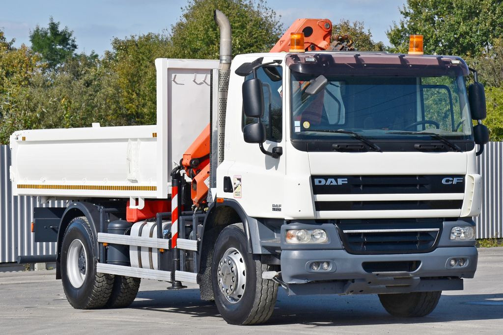 DAF CF 75.310 Kipper 4,30 m + KRAN * TOPZUSTAND - Kravas automašīna pašizgāzējs, Kravas auto ar manipulatoru: foto 4 DAF CF 75.310 Kipper 4,30 m + KRAN * TOPZUSTAND - Kravas automašīna pašizgāzējs, Kravas auto ar manipulatoru: foto 4
