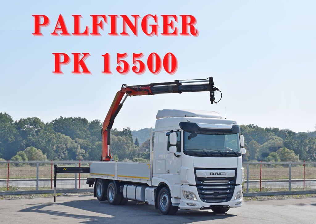 DAF XF 530 Pritsche 6,30 m + PK 15500 * TOPZUSTAND - Kravas auto ar manipulatoru: foto 1 DAF XF 530 Pritsche 6,30 m + PK 15500 * TOPZUSTAND - Kravas auto ar manipulatoru: foto 1