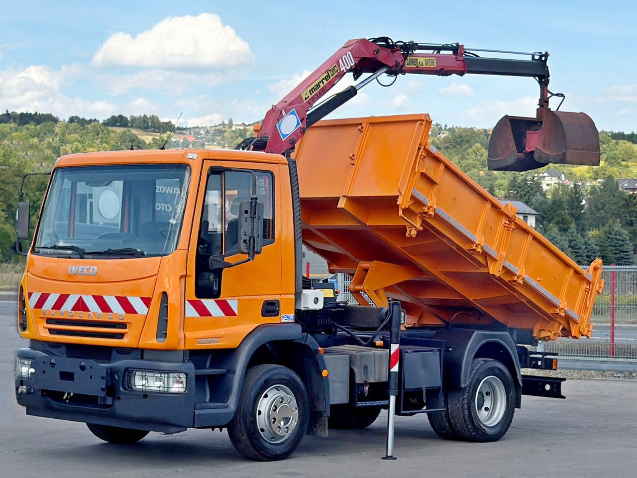 Iveco EUROCARGO 120E18 * HMF 403 K1 * TOPZUSTAND - Kravas auto ar manipulatoru, Kravas automašīna pašizgāzējs: foto 2 Iveco EUROCARGO 120E18 * HMF 403 K1 * TOPZUSTAND - Kravas auto ar manipulatoru, Kravas automašīna pašizgāzējs: foto 2