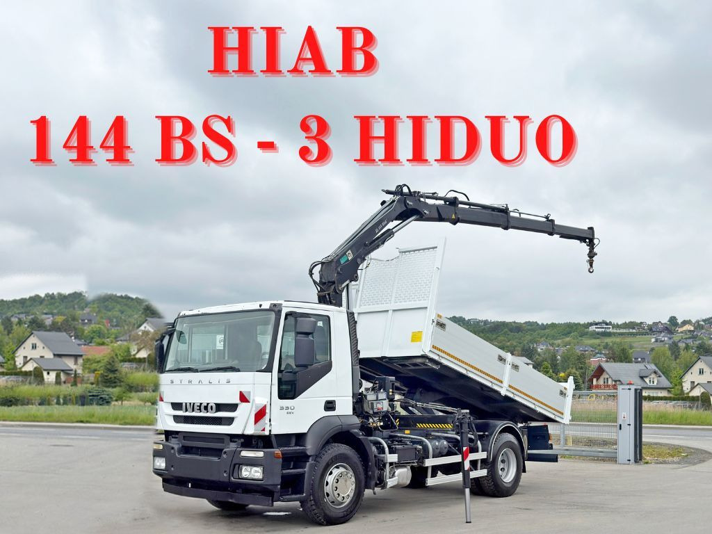 Iveco STRALIS 330 *HIAB 144 BS-3 HIDUO* TOPZUSTAND - Kravas automašīna pašizgāzējs, Kravas auto ar manipulatoru: foto 1 Iveco STRALIS 330 *HIAB 144 BS-3 HIDUO* TOPZUSTAND - Kravas automašīna pašizgāzējs, Kravas auto ar manipulatoru: foto 1