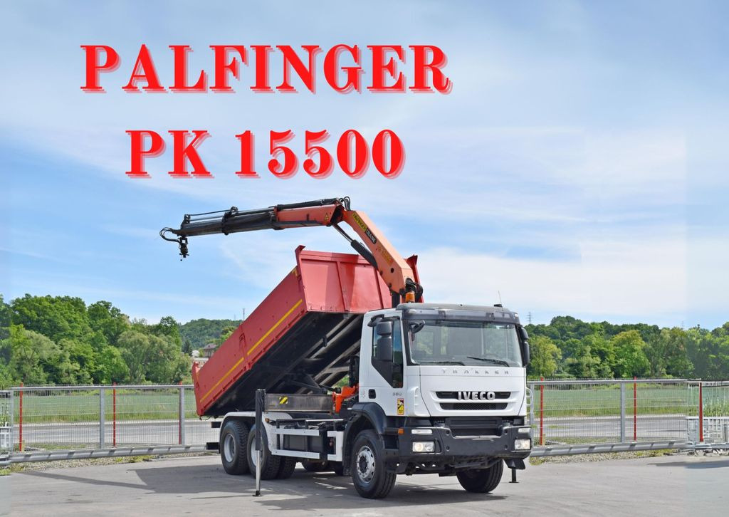 Iveco TRAKKER 360 * Kipper 5,60m* KRAN /FUNK * 6x4 - Kravas auto ar manipulatoru, Kravas automašīna pašizgāzējs: foto 1 Iveco TRAKKER 360 * Kipper 5,60m* KRAN /FUNK * 6x4 - Kravas auto ar manipulatoru, Kravas automašīna pašizgāzējs: foto 1