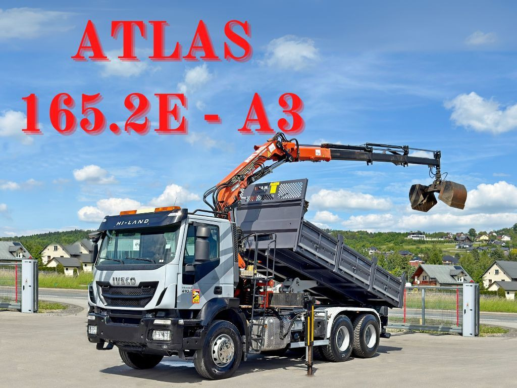 Iveco TRAKKER 410*Kipper 5,20m*ATLAS 165.2E * FUNK/6x4 Iveco TRAKKER 410*Kipper 5,20m*ATLAS 165.2E * FUNK/6x4 - Kravas auto ar manipulatoru, Kravas automašīna pašizgāzējs: foto 1 Iveco TRAKKER 410*Kipper 5,20m*ATLAS 165.2E * FUNK/6x4 Iveco TRAKKER 410*Kipper 5,20m*ATLAS 165.2E * FUNK/6x4 - Kravas auto ar manipulatoru, Kravas automašīna pašizgāzējs: foto 1
