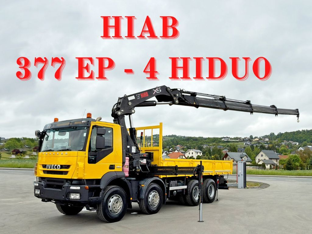Iveco TRAKKER 450* HIAB 377 EP-4 HIPRO/FUNK/ 8x4 - Kravas auto ar manipulatoru: foto 1 Iveco TRAKKER 450* HIAB 377 EP-4 HIPRO/FUNK/ 8x4 - Kravas auto ar manipulatoru: foto 1