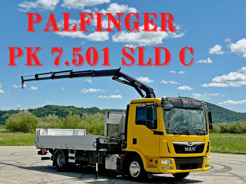 MAN TGL 12.220* PK 7.501 SLD C + FUNK + LIFT*TO - Kravas auto ar manipulatoru: foto 1 MAN TGL 12.220* PK 7.501 SLD C + FUNK + LIFT*TO - Kravas auto ar manipulatoru: foto 1