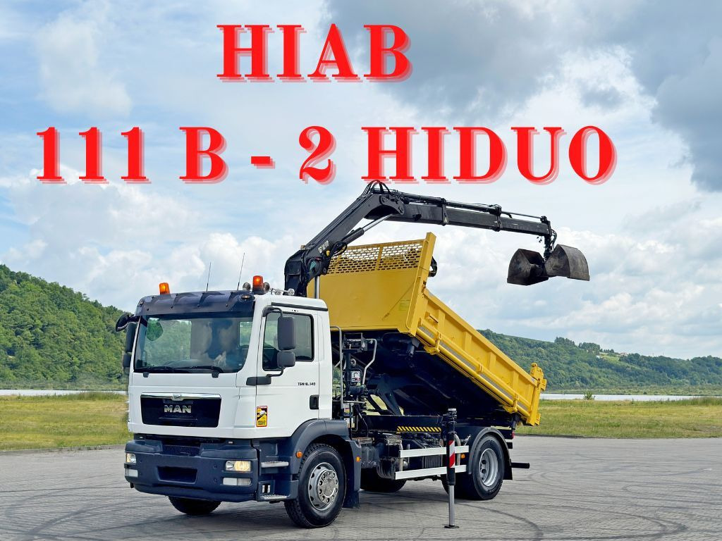 MAN TGM 18.340* KIPPER 4,05m*HIAB 111 B-2 HIDUO/FUNK - Kravas automašīna pašizgāzējs, Kravas auto ar manipulatoru: foto 1 MAN TGM 18.340* KIPPER 4,05m*HIAB 111 B-2 HIDUO/FUNK - Kravas automašīna pašizgāzējs, Kravas auto ar manipulatoru: foto 1