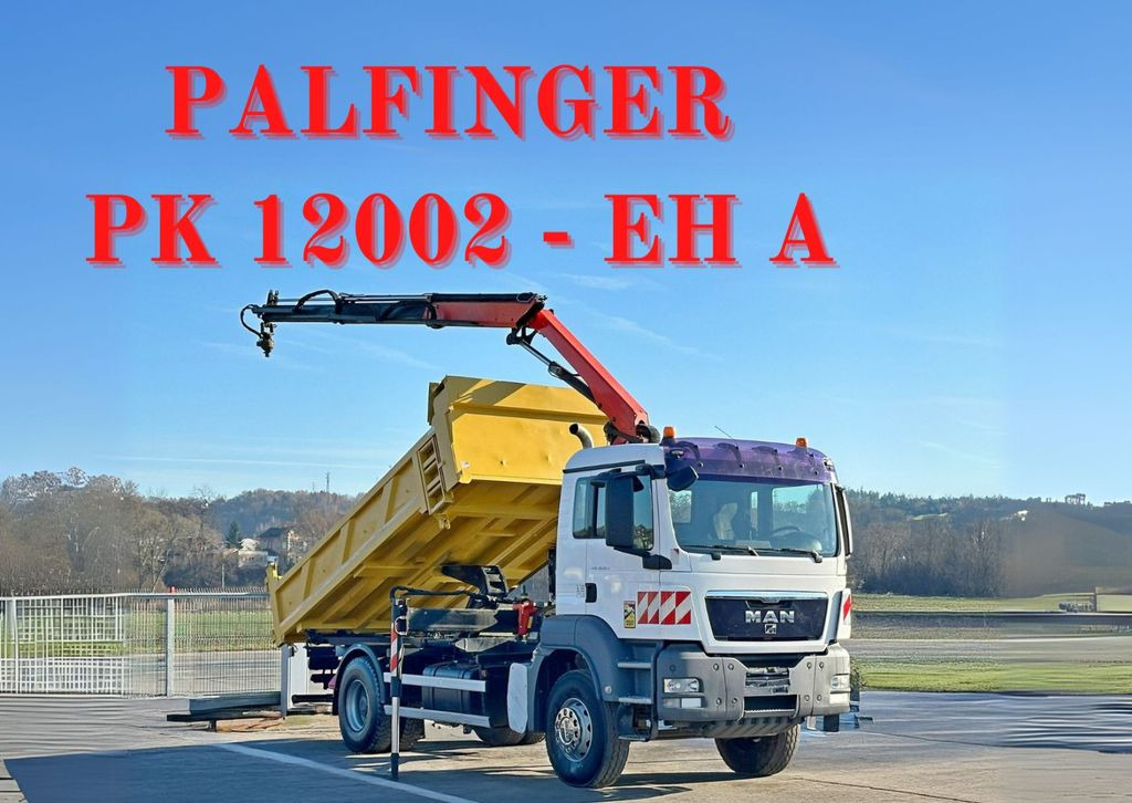 MAN TGS 18.320 * PK 12002 - EH A + FUNK * TOPZUSTAND - Kravas automašīna pašizgāzējs, Kravas auto ar manipulatoru: foto 1 MAN TGS 18.320 * PK 12002 - EH A + FUNK * TOPZUSTAND - Kravas automašīna pašizgāzējs, Kravas auto ar manipulatoru: foto 1