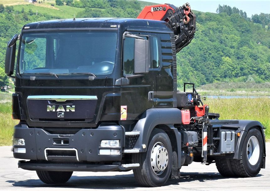 MAN TGS 18.400 Sattelzugmaschine + KRAN /FUNK MAN TGS 18.400 Sattelzugmaschine + KRAN /FUNK - Kravas auto ar manipulatoru, Vilcējs: foto 4 MAN TGS 18.400 Sattelzugmaschine + KRAN /FUNK MAN TGS 18.400 Sattelzugmaschine + KRAN /FUNK - Kravas auto ar manipulatoru, Vilcējs: foto 4
