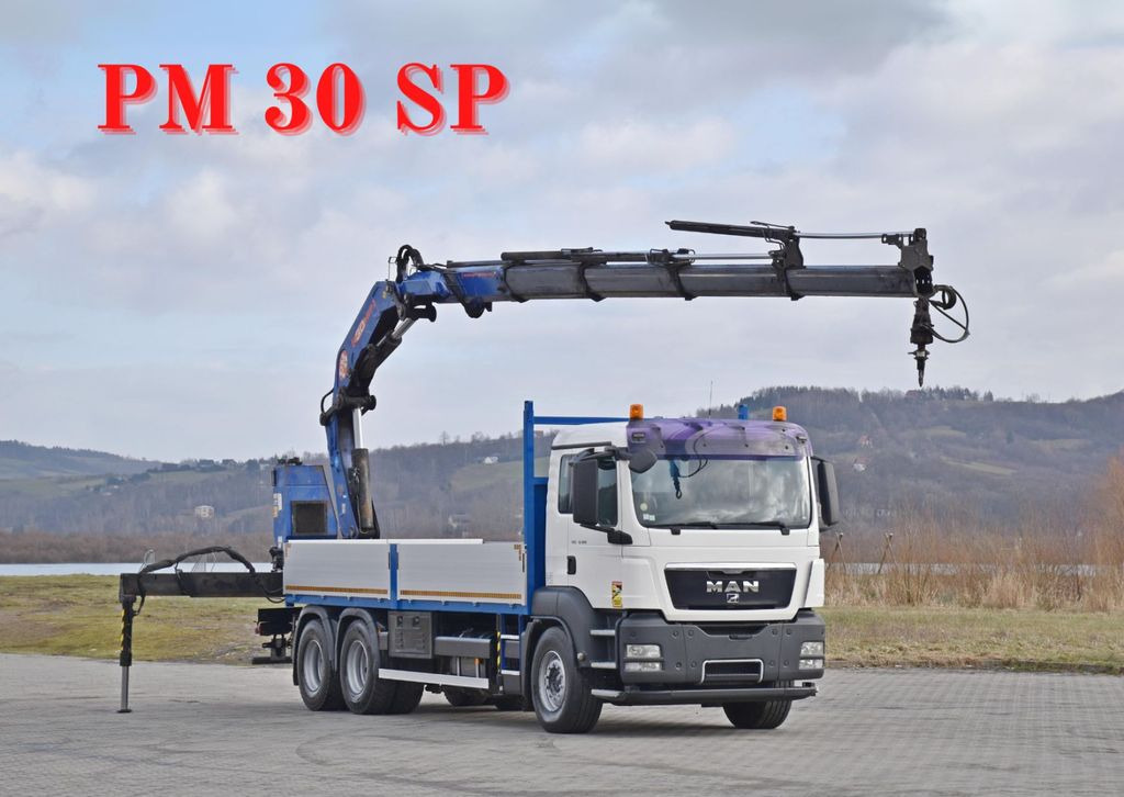 MAN TGS 26.360*PRITSCHE 6,60m * PM 30 SP / FUNK *6x4 - Kravas auto ar manipulatoru: foto 1 MAN TGS 26.360*PRITSCHE 6,60m * PM 30 SP / FUNK *6x4 - Kravas auto ar manipulatoru: foto 1