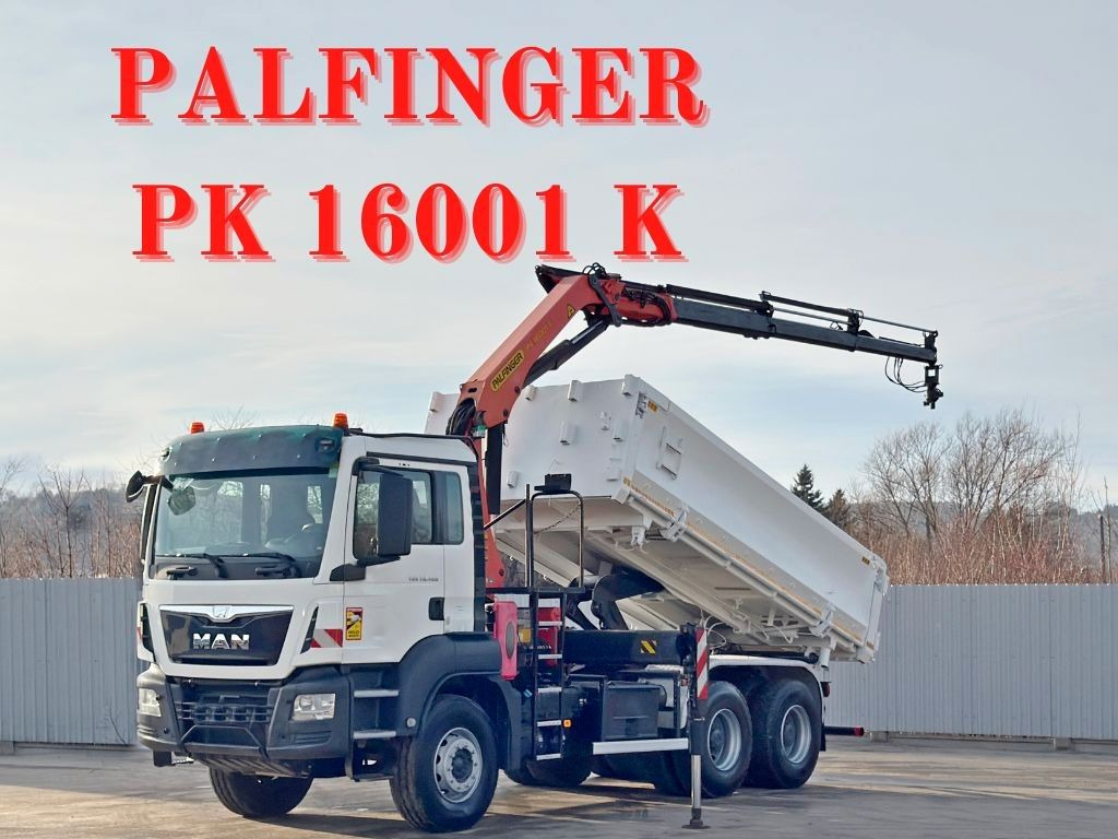 MAN TGS 26.400 * PALFINGER PK 16001 K + FUNK * 6x4 - Kravas auto ar manipulatoru: foto 1 MAN TGS 26.400 * PALFINGER PK 16001 K + FUNK * 6x4 - Kravas auto ar manipulatoru: foto 1