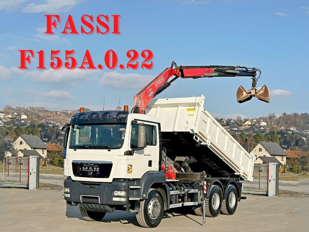 MAN TGS 33.440 * FASSI F155A.0.22/ FUNK *6x4 - Kravas automašīna pašizgāzējs, Kravas auto ar manipulatoru: foto 1 MAN TGS 33.440 * FASSI F155A.0.22/ FUNK *6x4 - Kravas automašīna pašizgāzējs, Kravas auto ar manipulatoru: foto 1