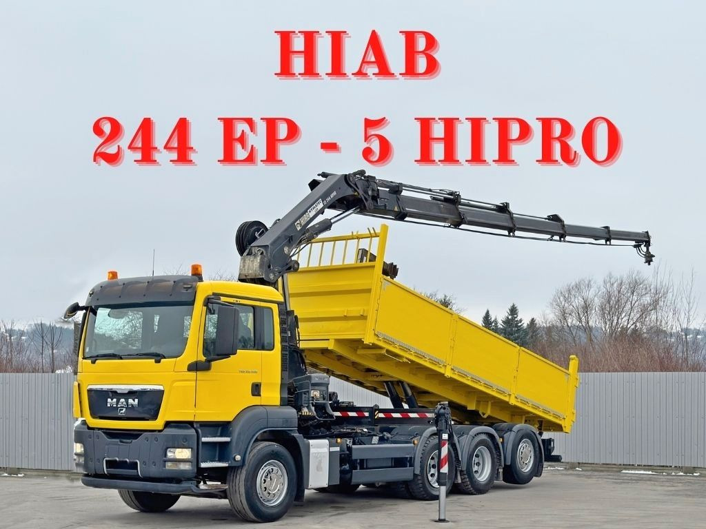 MAN TGS 35.400 * HIAB 244 EP - 5 HIPRO + FUNK * 8x4 - Kravas auto ar manipulatoru: foto 1 MAN TGS 35.400 * HIAB 244 EP - 5 HIPRO + FUNK * 8x4 - Kravas auto ar manipulatoru: foto 1