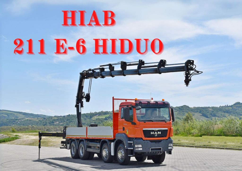 MAN TGS 35.440 * HIAB 211 E-6 HIDUO +FUNK / 8x4 - Kravas auto ar manipulatoru, Bortu kravas automašīna/ Platforma: foto 1 MAN TGS 35.440 * HIAB 211 E-6 HIDUO +FUNK / 8x4 - Kravas auto ar manipulatoru, Bortu kravas automašīna/ Platforma: foto 1