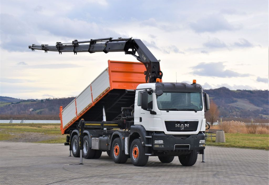 MAN TGS 35.440 * HIAB 322 EP-5HIPRO+FUNK / 8x4! - Kravas auto ar manipulatoru, Kravas automašīna pašizgāzējs: foto 2 MAN TGS 35.440 * HIAB 322 EP-5HIPRO+FUNK / 8x4! - Kravas auto ar manipulatoru, Kravas automašīna pašizgāzējs: foto 2