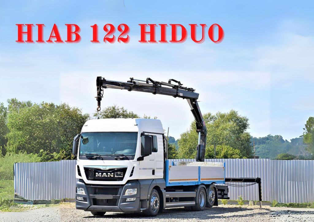MAN TGX 26.440 Pritsche 6,20 m+HIAB 122 HIDUO/FUNK - Kravas auto ar manipulatoru: foto 1 MAN TGX 26.440 Pritsche 6,20 m+HIAB 122 HIDUO/FUNK - Kravas auto ar manipulatoru: foto 1
