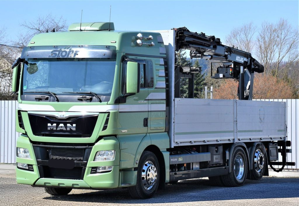 MAN TGX 26.440 Pritsche 6,60 m* ATLAS 125.2V-A12VB - Kravas auto ar manipulatoru: foto 4 MAN TGX 26.440 Pritsche 6,60 m* ATLAS 125.2V-A12VB - Kravas auto ar manipulatoru: foto 4