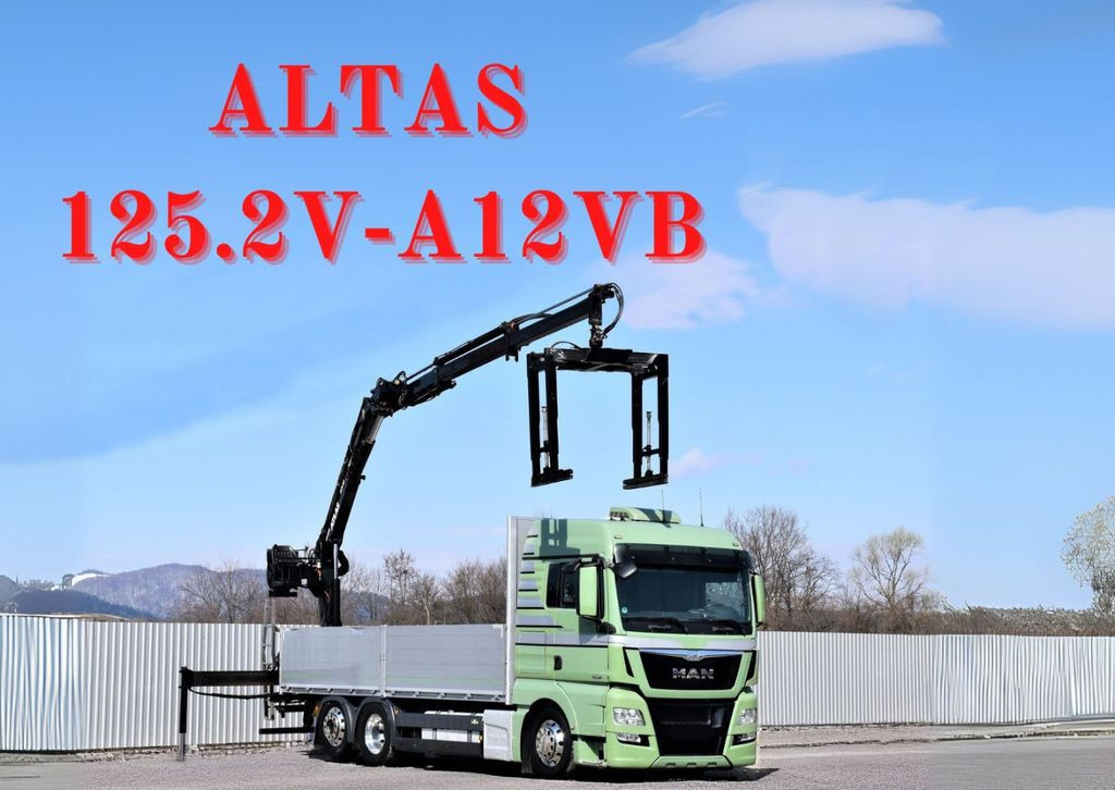 MAN TGX 26.440 Pritsche 6,60 m* ATLAS 125.2V-A12VB - Kravas auto ar manipulatoru: foto 1 MAN TGX 26.440 Pritsche 6,60 m* ATLAS 125.2V-A12VB - Kravas auto ar manipulatoru: foto 1