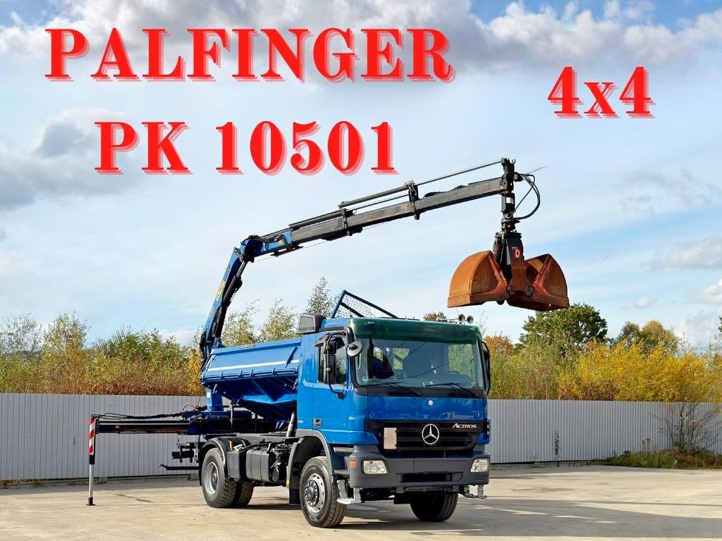 Mercedes-Benz ACTROS 1841 * PK 10501 + FUNK * TOP * 4x4 - Kravas auto ar manipulatoru: foto 1 Mercedes-Benz ACTROS 1841 * PK 10501 + FUNK * TOP * 4x4 - Kravas auto ar manipulatoru: foto 1