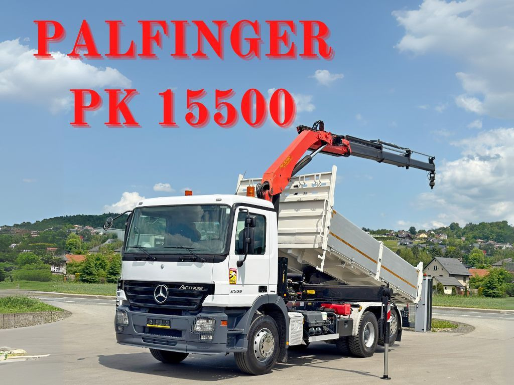 Mercedes-Benz ACTROS 2536* KIPPER 5,30m * PK 15500 + FUNK* TOP - Kravas automašīna pašizgāzējs, Kravas auto ar manipulatoru: foto 1 Mercedes-Benz ACTROS 2536* KIPPER 5,30m * PK 15500 + FUNK* TOP - Kravas automašīna pašizgāzējs, Kravas auto ar manipulatoru: foto 1