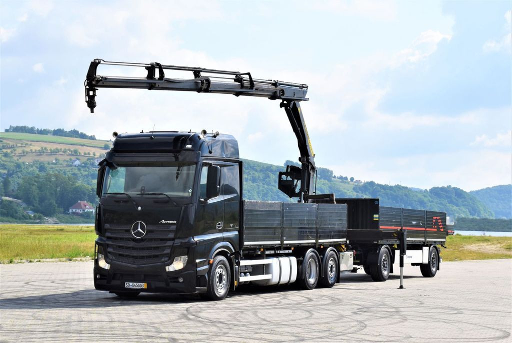 Mercedes-Benz ACTROS 2542 + PK18002-EH C/FUNK + Anhänger! Mercedes-Benz ACTROS 2542 + PK18002-EH C/FUNK + Anhänger! - Kravas auto ar manipulatoru, Bortu kravas automašīna/ Platforma: foto 2 Mercedes-Benz ACTROS 2542 + PK18002-EH C/FUNK + Anhänger! Mercedes-Benz ACTROS 2542 + PK18002-EH C/FUNK + Anhänger! - Kravas auto ar manipulatoru, Bortu kravas automašīna/ Platforma: foto 2