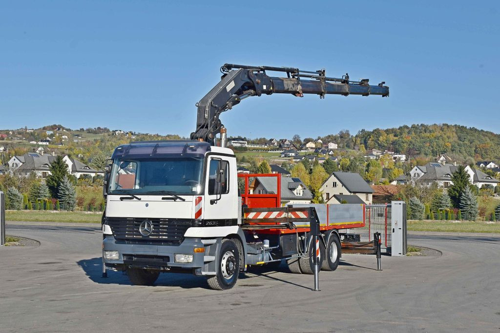 Mercedes-Benz ACTROS 2635 Pritsche 6,40m + HIAB 400 E-5 + FUNK Mercedes-Benz ACTROS 2635 Pritsche 6,40m + HIAB 400 E-5 + FUNK - Kravas auto ar manipulatoru: foto 2 Mercedes-Benz ACTROS 2635 Pritsche 6,40m + HIAB 400 E-5 + FUNK Mercedes-Benz ACTROS 2635 Pritsche 6,40m + HIAB 400 E-5 + FUNK - Kravas auto ar manipulatoru: foto 2