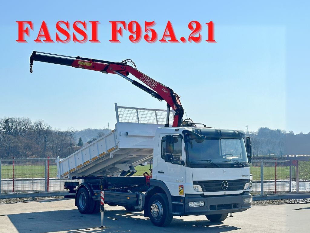 Mercedes-Benz ATEGO 1524 Kipper 4,35 m* FASSI F95A.21* TOP - Kravas auto ar manipulatoru: foto 1 Mercedes-Benz ATEGO 1524 Kipper 4,35 m* FASSI F95A.21* TOP - Kravas auto ar manipulatoru: foto 1