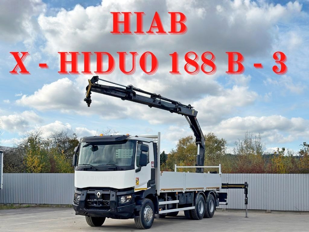 Renault C 380* HIAB X-HIDUO 188 B-3/FUNK*6x4 - Kravas auto ar manipulatoru: foto 1 Renault C 380* HIAB X-HIDUO 188 B-3/FUNK*6x4 - Kravas auto ar manipulatoru: foto 1