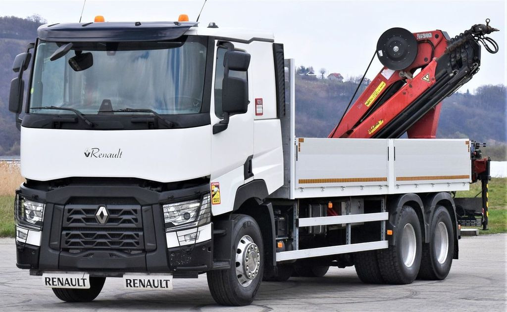 Renault C 460 * HMF 1510 K6 + FUNK * 6x4 - Kravas auto ar manipulatoru, Bortu kravas automašīna/ Platforma: foto 3 Renault C 460 * HMF 1510 K6 + FUNK * 6x4 - Kravas auto ar manipulatoru, Bortu kravas automašīna/ Platforma: foto 3