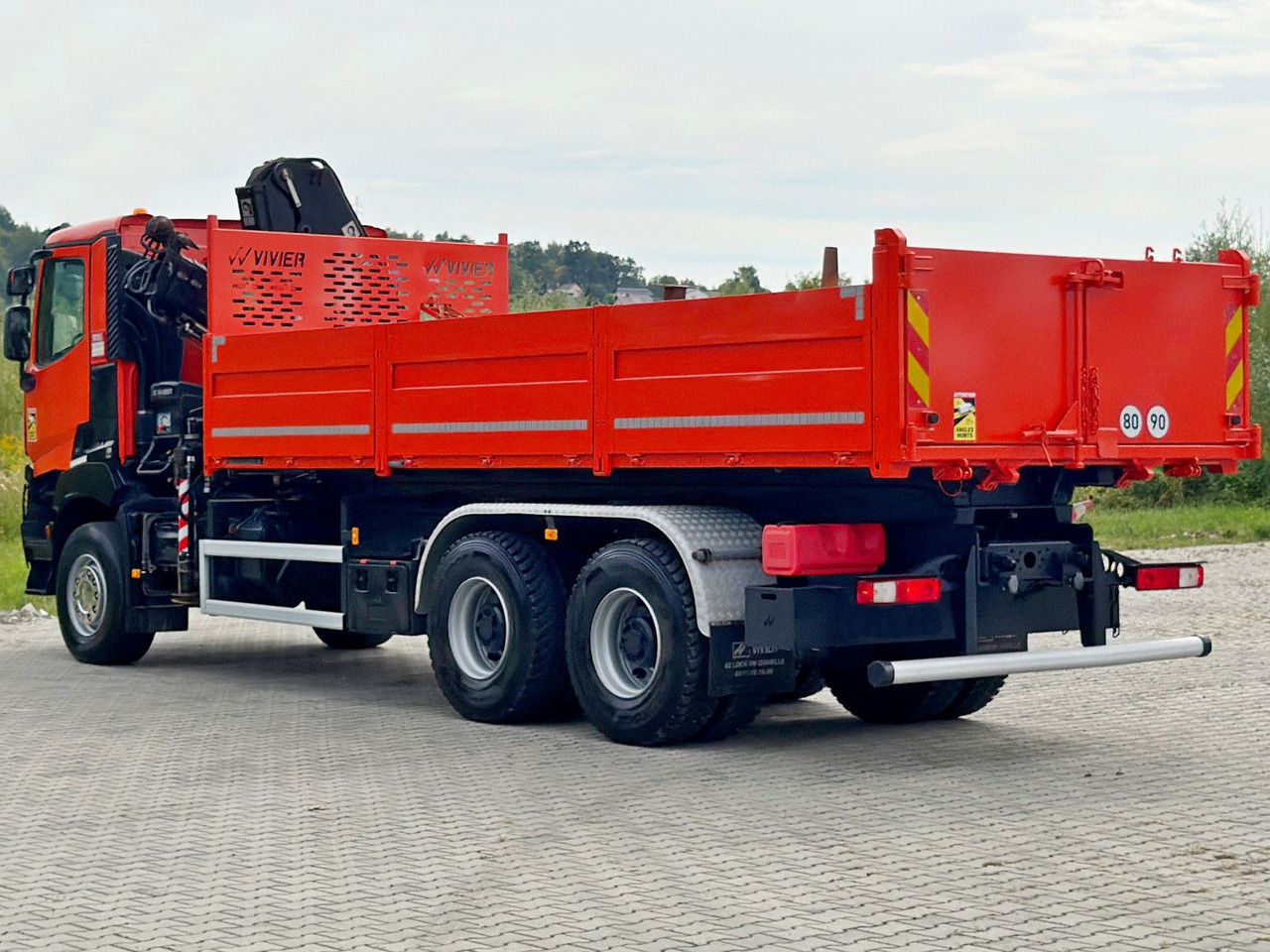 Kravas auto ar manipulatoru Renault K 380 * HIAB 144 BS - 3 HIDUO + FUNK * 6x4 * TOP: foto 6