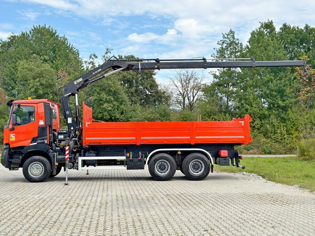 Renault K 380 * HIAB 144 BS - 3 HIDUO + FUNK * 6x4 * TOP - Kravas automašīna pašizgāzējs, Kravas auto ar manipulatoru: foto 5 Renault K 380 * HIAB 144 BS - 3 HIDUO + FUNK * 6x4 * TOP - Kravas automašīna pašizgāzējs, Kravas auto ar manipulatoru: foto 5