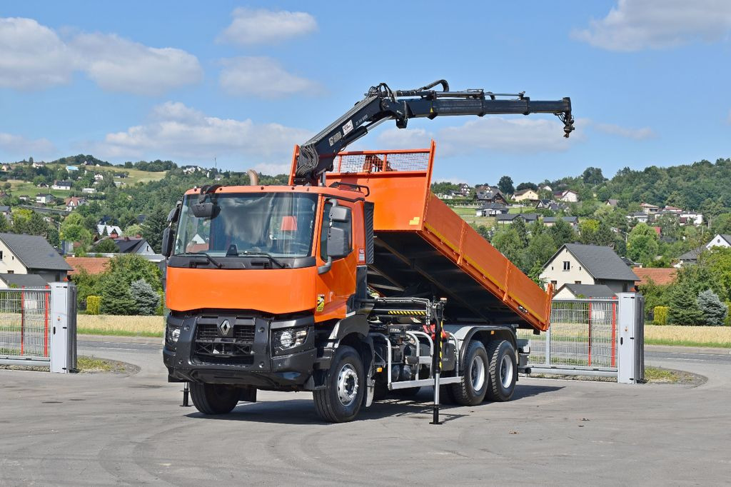 Renault K 430 * HIAB 144 B-3 HIDUO + FUNK / 6x4 - Kravas auto ar manipulatoru, Kravas automašīna pašizgāzējs: foto 2 Renault K 430 * HIAB 144 B-3 HIDUO + FUNK / 6x4 - Kravas auto ar manipulatoru, Kravas automašīna pašizgāzējs: foto 2