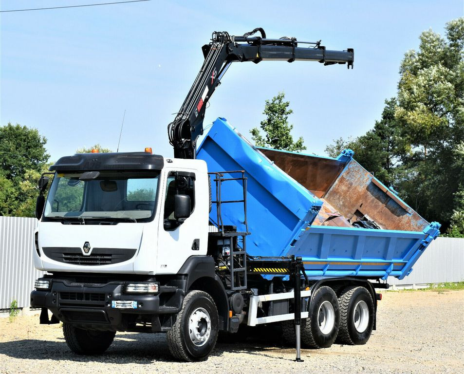 Renault KERAX 370 DXI* HIAB 122B-3 HIDUO/FUNK * 6x4 - Kravas auto ar manipulatoru, Kravas automašīna pašizgāzējs: foto 3 Renault KERAX 370 DXI* HIAB 122B-3 HIDUO/FUNK * 6x4 - Kravas auto ar manipulatoru, Kravas automašīna pašizgāzējs: foto 3