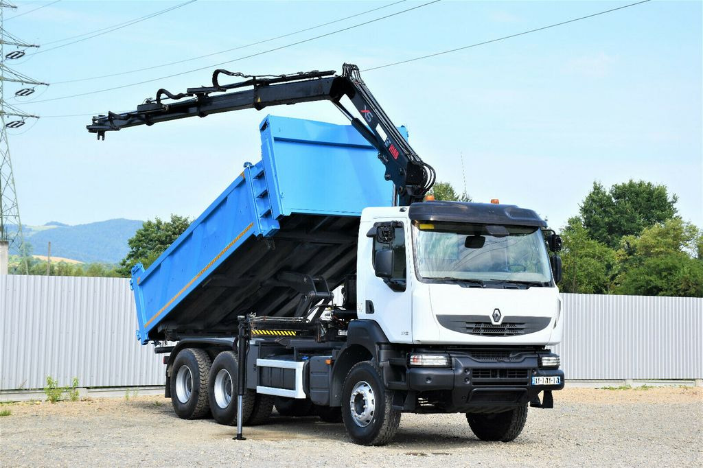 Renault KERAX 370 DXI* HIAB 122B-3 HIDUO/FUNK * 6x4 - Kravas automašīna pašizgāzējs, Kravas auto ar manipulatoru: foto 2 Renault KERAX 370 DXI* HIAB 122B-3 HIDUO/FUNK * 6x4 - Kravas automašīna pašizgāzējs, Kravas auto ar manipulatoru: foto 2