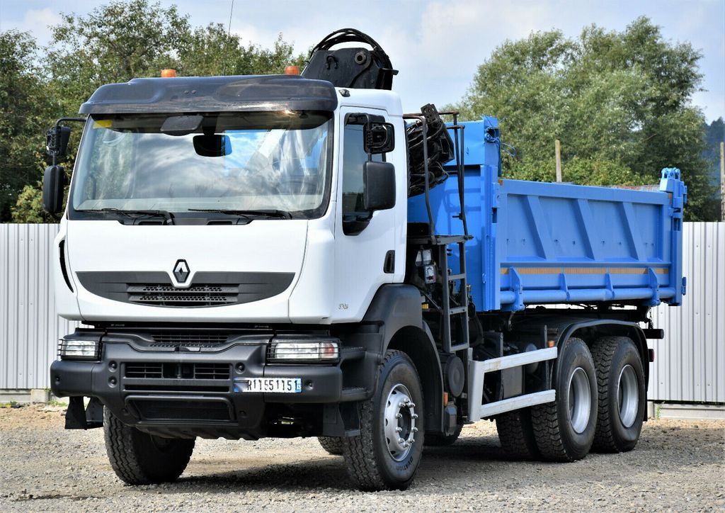 Renault KERAX 370 DXI* HIAB 122B-3 HIDUO/FUNK * 6x4 - Kravas auto ar manipulatoru, Kravas automašīna pašizgāzējs: foto 5 Renault KERAX 370 DXI* HIAB 122B-3 HIDUO/FUNK * 6x4 - Kravas auto ar manipulatoru, Kravas automašīna pašizgāzējs: foto 5