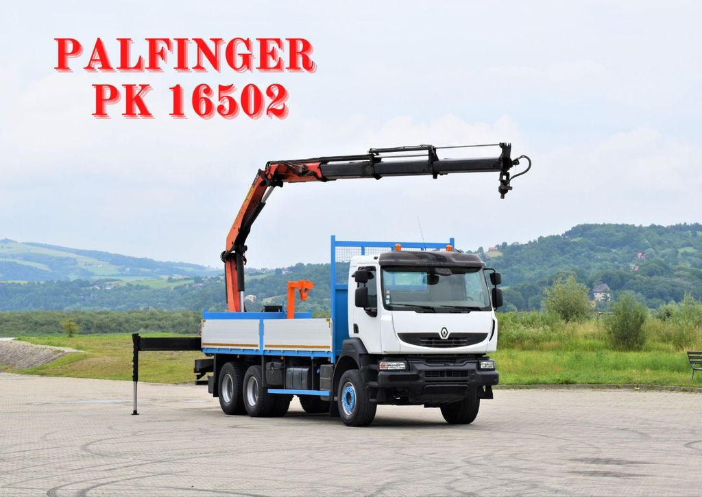 Renault KERAX 370 *PK 16502 + FUNK / 6x4 * TOP - Kravas auto ar manipulatoru, Bortu kravas automašīna/ Platforma: foto 1 Renault KERAX 370 *PK 16502 + FUNK / 6x4 * TOP - Kravas auto ar manipulatoru, Bortu kravas automašīna/ Platforma: foto 1