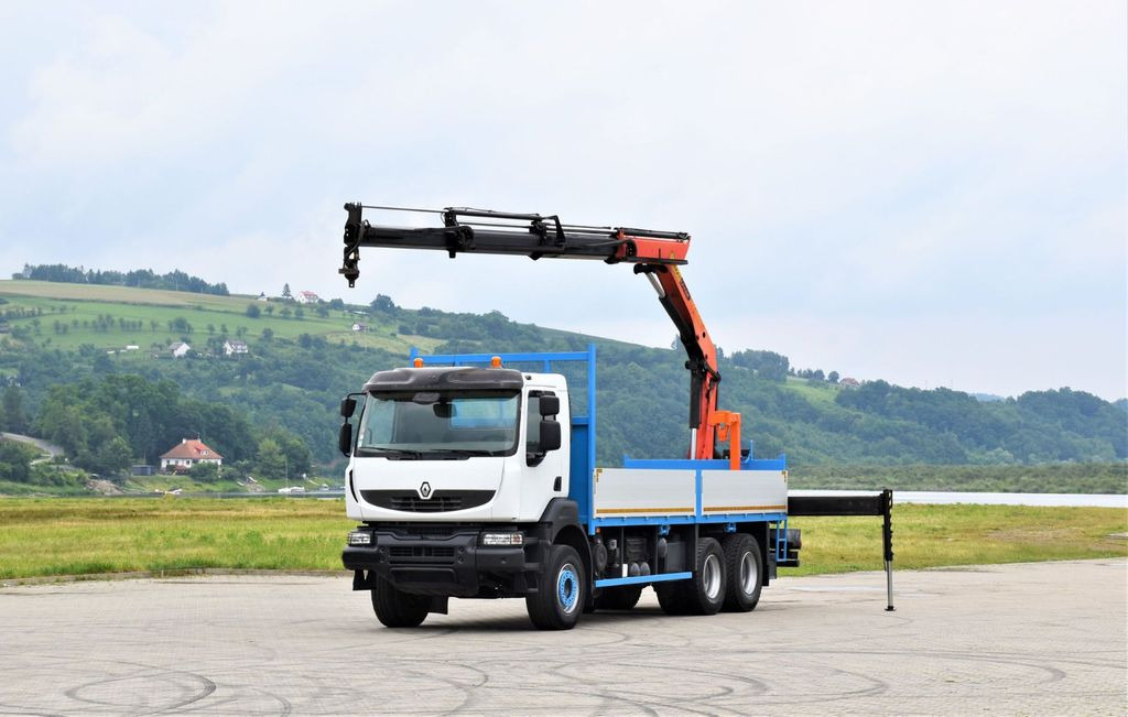Renault KERAX 370 *PK 16502 + FUNK / 6x4 * TOP - Kravas auto ar manipulatoru, Bortu kravas automašīna/ Platforma: foto 2 Renault KERAX 370 *PK 16502 + FUNK / 6x4 * TOP - Kravas auto ar manipulatoru, Bortu kravas automašīna/ Platforma: foto 2