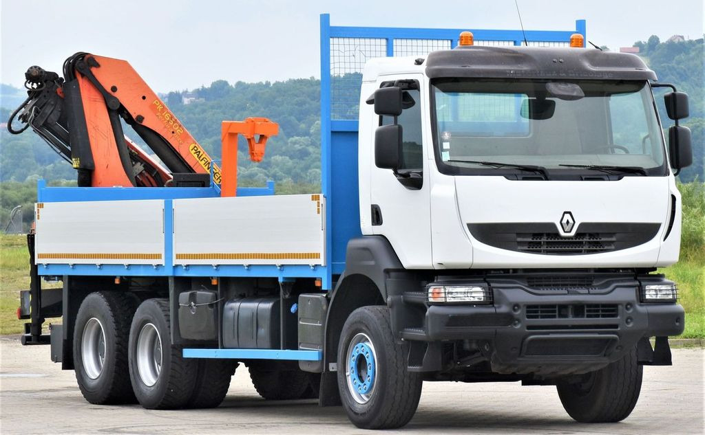 Renault KERAX 370 *PK 16502 + FUNK / 6x4 * TOP - Kravas auto ar manipulatoru, Bortu kravas automašīna/ Platforma: foto 3 Renault KERAX 370 *PK 16502 + FUNK / 6x4 * TOP - Kravas auto ar manipulatoru, Bortu kravas automašīna/ Platforma: foto 3