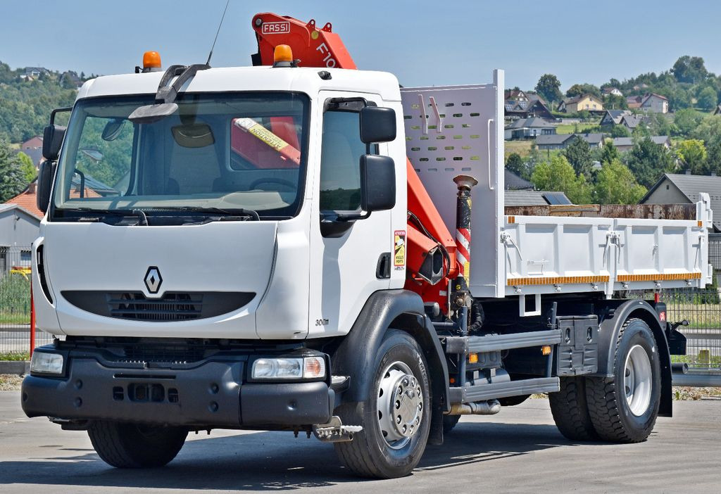 Renault MIDLUM 300 DXI * FASSI F105A.0.21 + PILOT* TOP - Kravas auto ar manipulatoru, Kravas automašīna pašizgāzējs: foto 4 Renault MIDLUM 300 DXI * FASSI F105A.0.21 + PILOT* TOP - Kravas auto ar manipulatoru, Kravas automašīna pašizgāzējs: foto 4