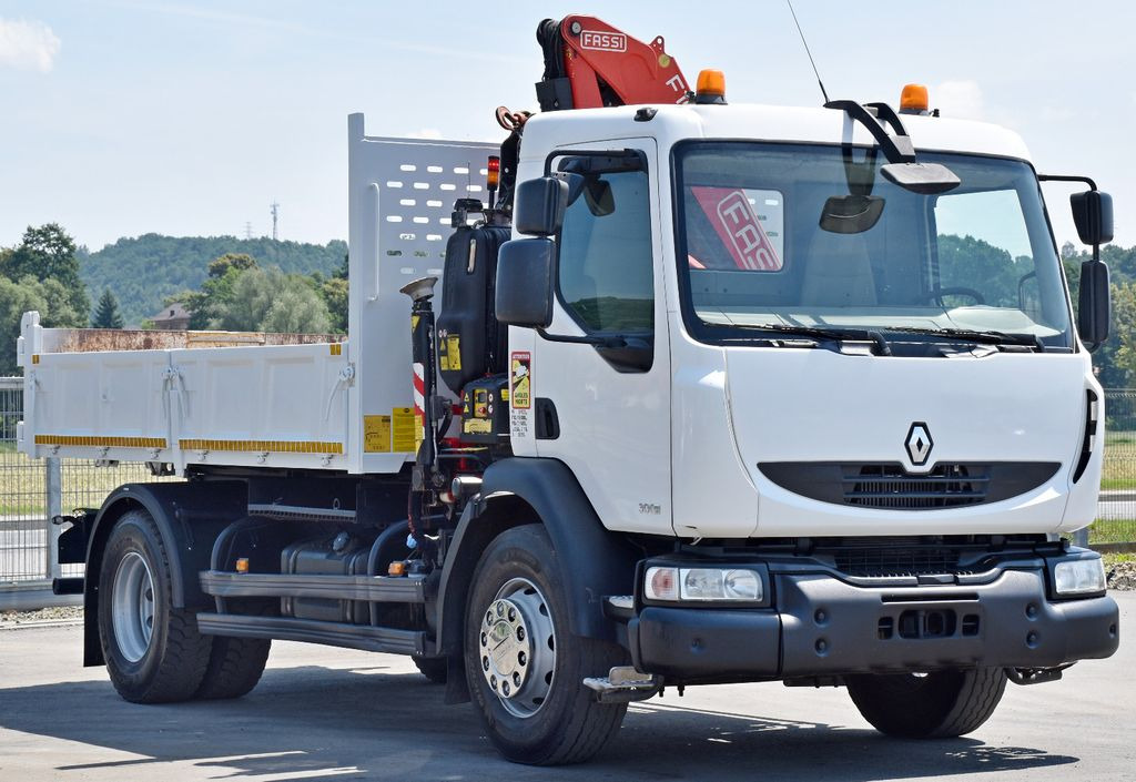 Renault MIDLUM 300 DXI * FASSI F105A.0.21 + PILOT* TOP - Kravas auto ar manipulatoru, Kravas automašīna pašizgāzējs: foto 3 Renault MIDLUM 300 DXI * FASSI F105A.0.21 + PILOT* TOP - Kravas auto ar manipulatoru, Kravas automašīna pašizgāzējs: foto 3