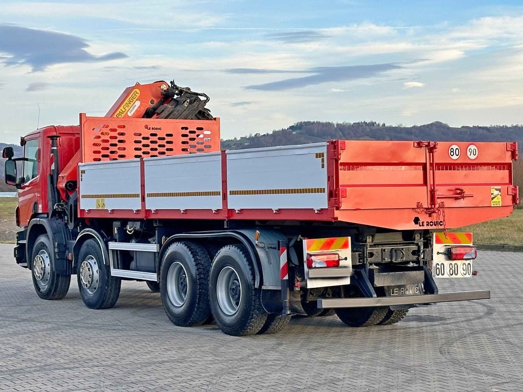 Kravas automašīna pašizgāzējs, Kravas auto ar manipulatoru Scania P 400 Kipper 6,80 m * PK 33002-EH D + FUNK * 8x4: foto 7