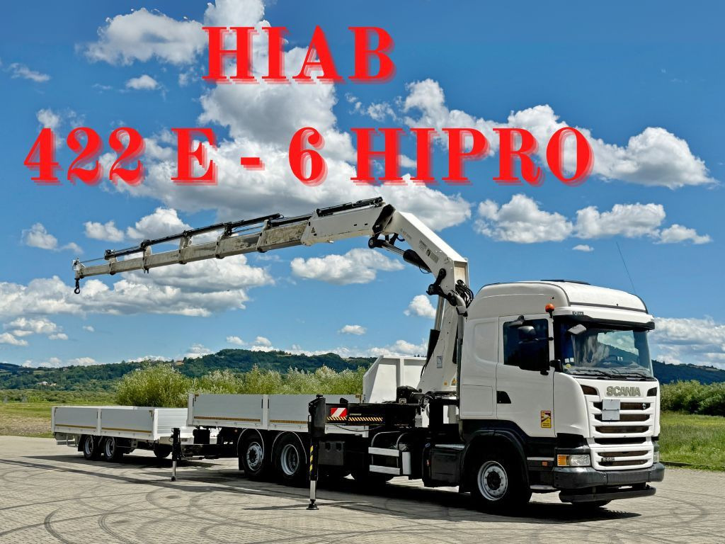 Scania R440 * HIAB 422 E-6 HIPRO + FUNK + Anhänger!*TOP - Kravas auto ar manipulatoru: foto 1 Scania R440 * HIAB 422 E-6 HIPRO + FUNK + Anhänger!*TOP - Kravas auto ar manipulatoru: foto 1