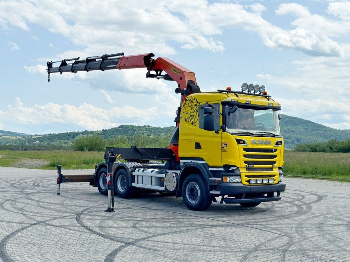 Scania R620 * Sattelzugmaschine + PK 42002-SHD+FUNK/6x4 - Kravas auto ar manipulatoru: foto 2 Scania R620 * Sattelzugmaschine + PK 42002-SHD+FUNK/6x4 - Kravas auto ar manipulatoru: foto 2