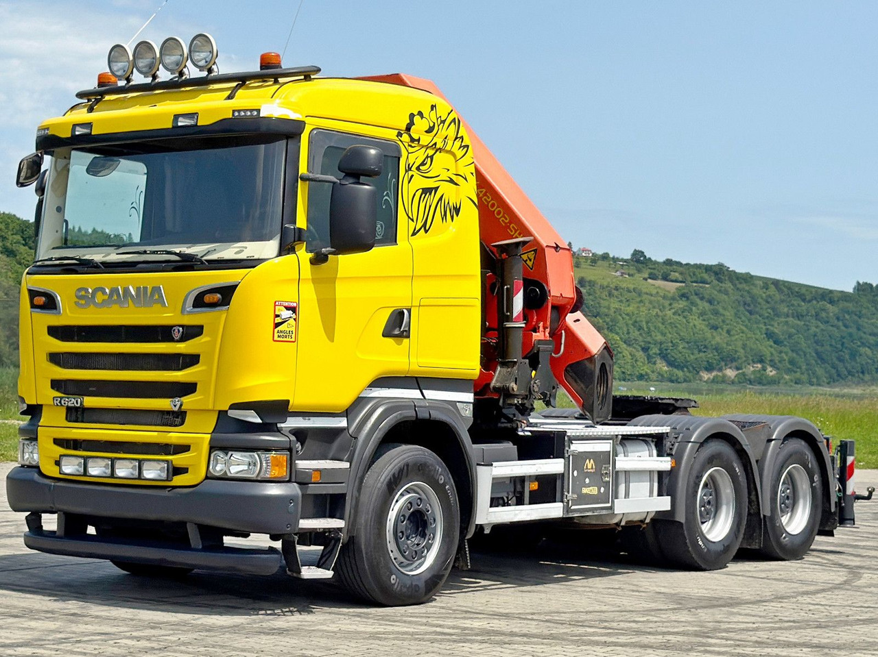 Scania R620 * Sattelzugmaschine + PK 42002-SHD+FUNK/6x4 - Kravas auto ar manipulatoru: foto 3 Scania R620 * Sattelzugmaschine + PK 42002-SHD+FUNK/6x4 - Kravas auto ar manipulatoru: foto 3