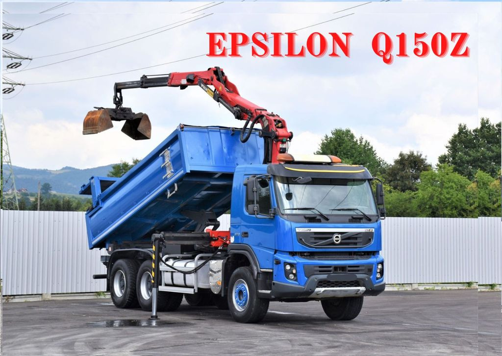 Volvo FMX 370 Kipper 4,90m *EPSILON Q150Z/FUNK*6x4 - Kravas automašīna pašizgāzējs, Kravas auto ar manipulatoru: foto 1 Volvo FMX 370 Kipper 4,90m *EPSILON Q150Z/FUNK*6x4 - Kravas automašīna pašizgāzējs, Kravas auto ar manipulatoru: foto 1