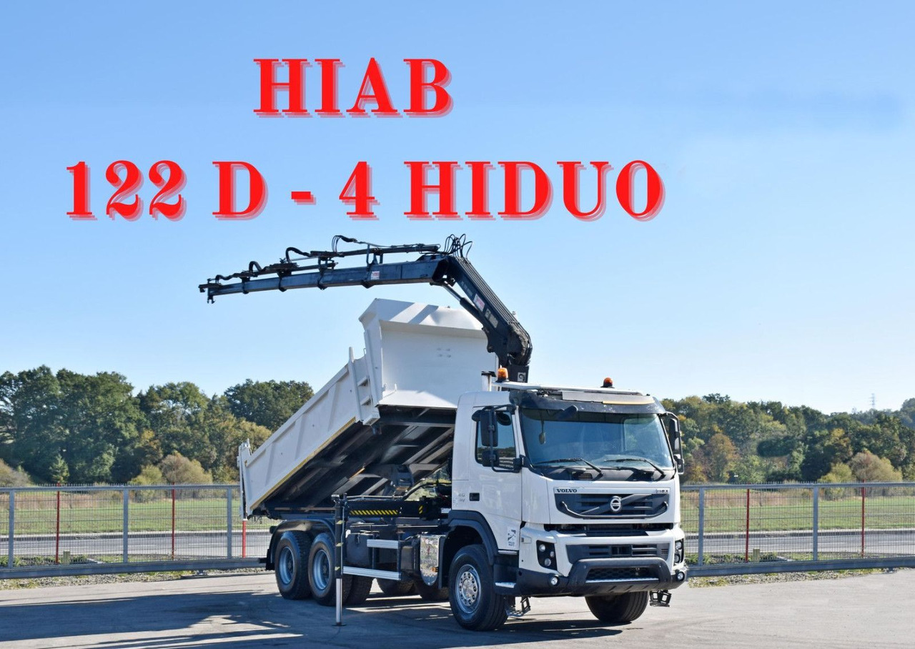Volvo FMX 410 Kipper 5,20m*HIAB 122 D-4 HIDUO/FUNK*6x4 - Kravas automašīna pašizgāzējs: foto 1 Volvo FMX 410 Kipper 5,20m*HIAB 122 D-4 HIDUO/FUNK*6x4 - Kravas automašīna pašizgāzējs: foto 1