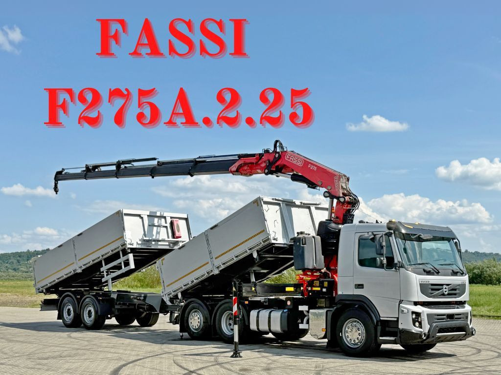 Volvo FMX 420* FASSI F275.2.25 + FUNK + Anhänger / TOP - Kravas auto ar manipulatoru: foto 1 Volvo FMX 420* FASSI F275.2.25 + FUNK + Anhänger / TOP - Kravas auto ar manipulatoru: foto 1